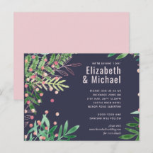 Greenery Pink Modern Wedding