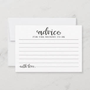 Greenery Pumpkin Fall Baby Shower Advice Cards