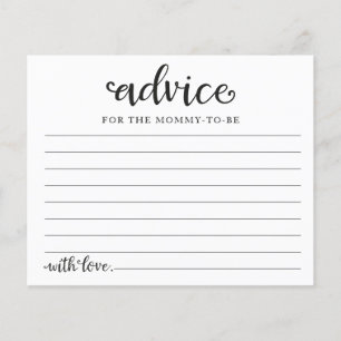 Greenery Pumpkin Fall Baby Shower Advice Cards