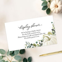 Greenery Pumpkin Fall Baby Shower Display Shower