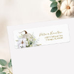 Greenery Pumpkin Fall Bridal Shower Label<br><div class="desc">Delicate watercolor greenery fall bridal shower address label. Easy to personalise with your details. Please get in touch with me via chat if you have questions about the artwork or need customisation. PLEASE NOTE: For assistance on orders,  shipping,  product information,  etc.,  contact Zazzle Customer Care directly https://help.zazzle.com/hc/en-us/articles/221463567-How-Do-I-Contact-Zazzle-Customer-Support-.</div>