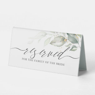 Greenery Reserved Sign - Party - Business  