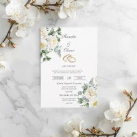 Greenery rose wedding ring Spanish Wedding