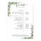 Greenery Salon Price List Poster
