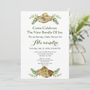 Greenery Seashell Cream Shells Coastal Baby Shower