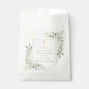 Greenery Seed Packet Christian Funeral Memorial Favour Bags