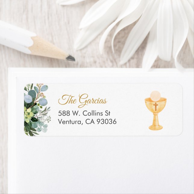 Greenery Spanish with chalice First Communion  (Insitu)