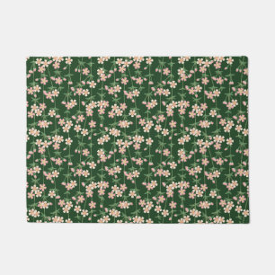Greenery Spring Nature Floral Cherry Blossoms Doormat