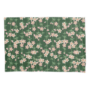 Greenery Spring Nature Floral Cherry Blossoms Pillowcase