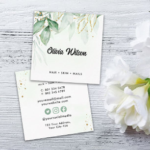 Greenery Square Business Card