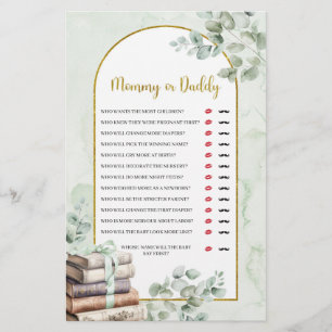 Greenery Storybook Mummy or Daddy Games