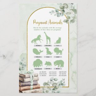 Greenery Storybook Pregnant Animals Games