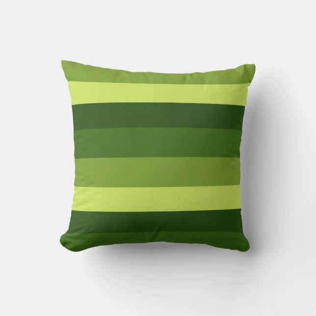 Greenery Stripes  Cushion (Front)