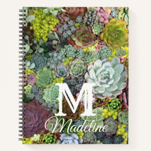 Greenery Succulents Notebook