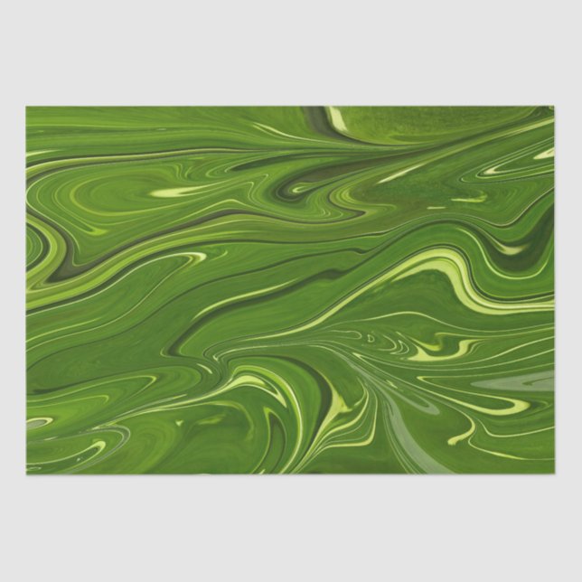 Greenery Swirls Tissue Paper (Front)