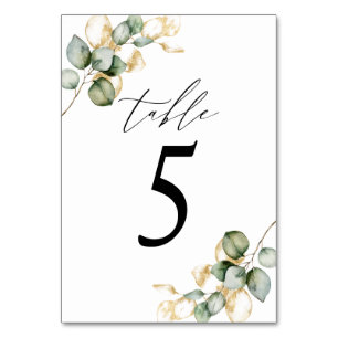 Greenery table number 5