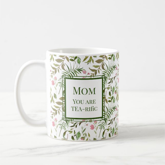 Greenery Tea Mug for Mum (Left)