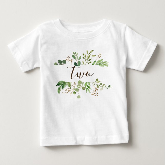 Greenery two years old baby T-Shirt (Front)