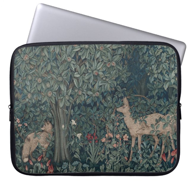 Greenery, Victorian Era Tapestry by Henry Dearle Laptop Sleeve (Front)