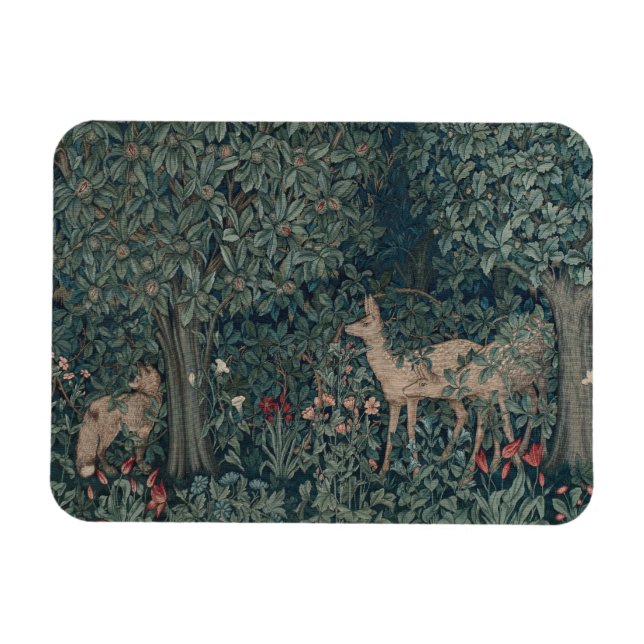 Greenery, Victorian Era Tapestry by Henry Dearle Magnet (Horizontal)