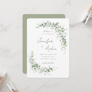 Greenery Vines Invitation