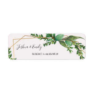 Greenery Wedding Adress