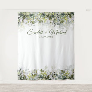 Greenery Wedding Backdrops Tapestry