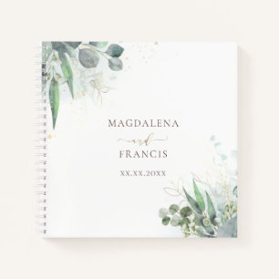 greenery wedding Guest Book