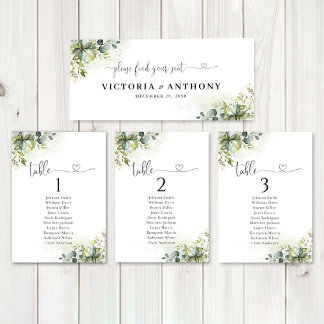 Greenery Wedding Head Table Sign