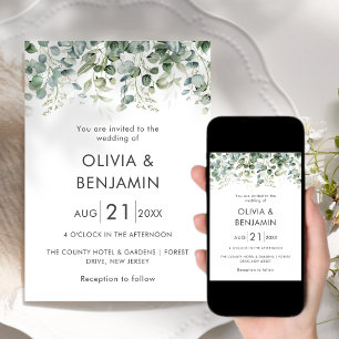 Greenery   Wedding Invitation