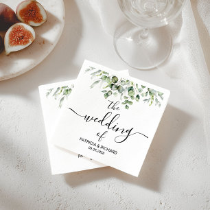Greenery Wedding Napkins