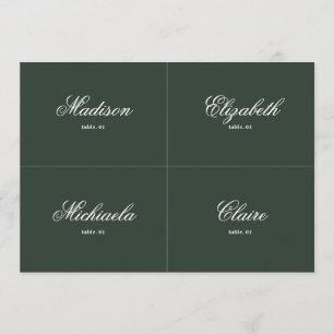 Greenery Wedding Place Card DIY