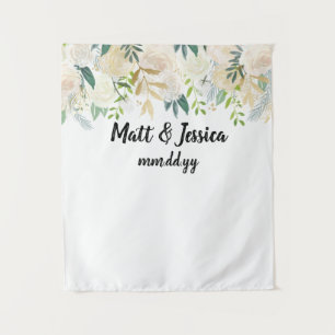 Greenery Wedding Reception Backdrop Photo Booth Tapestry