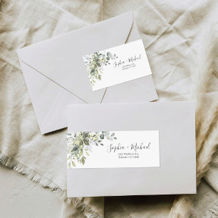 Greenery Wedding Return Address Label