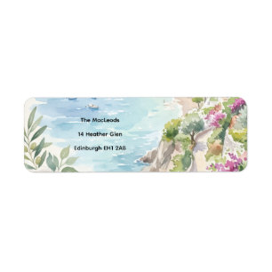 Greenery Wedding Return Address Label