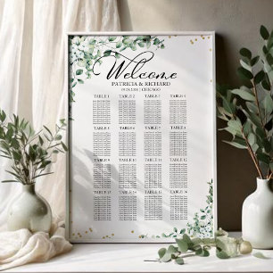 Greenery Wedding Seating Chart