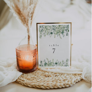 Greenery Wedding Table Cards