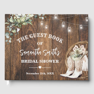 Greenery Western Welcome Cowgirl Bridal Shower Guest Book