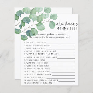 Greenery - Who knows mummy best game