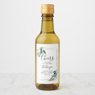 Greenery Wine Label, Eucalyptus Mini Label