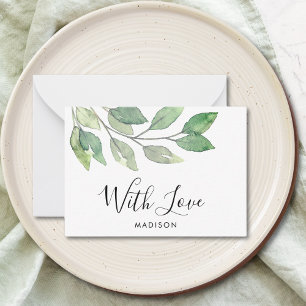 Greenery With Love Card