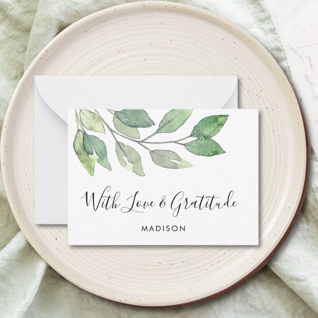Greenery With Love Card (Creator Uploaded)