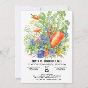 Greenery Wonderland Birthday Invitation