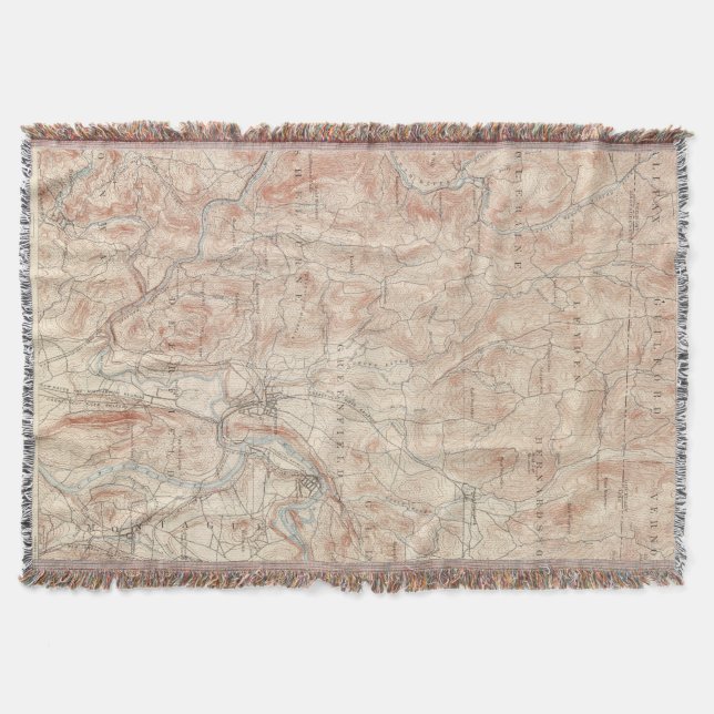 Greenfield, Massachusetts Throw Blanket (Front)