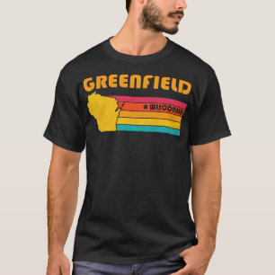 Greenfield Wisconsin Vintage Distressed Souvenir T-Shirt