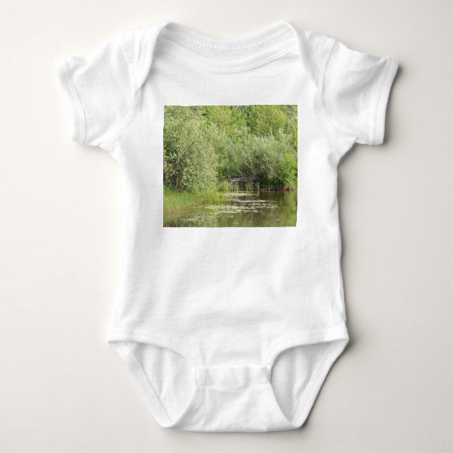 Greenhill Pond Baby Bodysuit (Front)