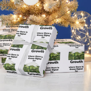 Greenhouse Green Signal For Growth Garden Opening Wrapping Paper