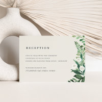 Greenhouse Watercolor Botanical Wedding Reception