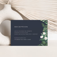 Greenhouse Watercolor Botanical Wedding Reception