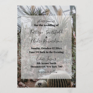 Greenhouse Wedding Invitation